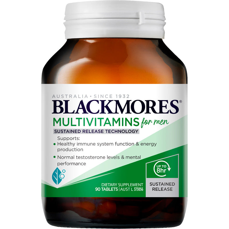 Blackmores Multivitamins for Men Blend of essential vitamins and