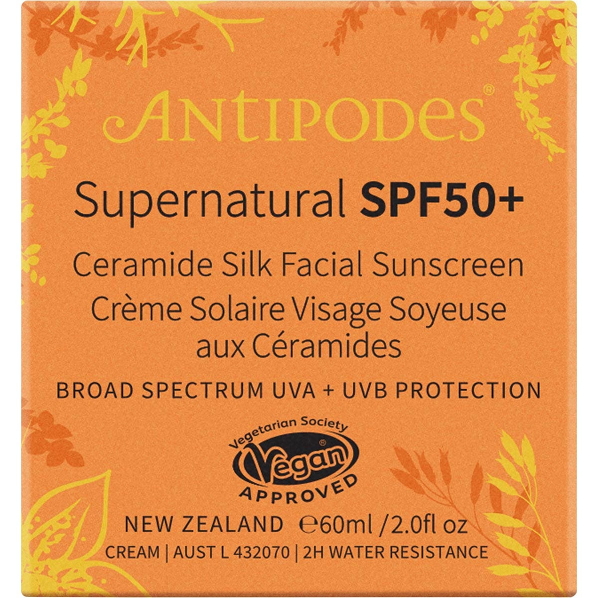 Antipodes Supernatural SPF50+ Ceramide Silk Facial Sunscreen