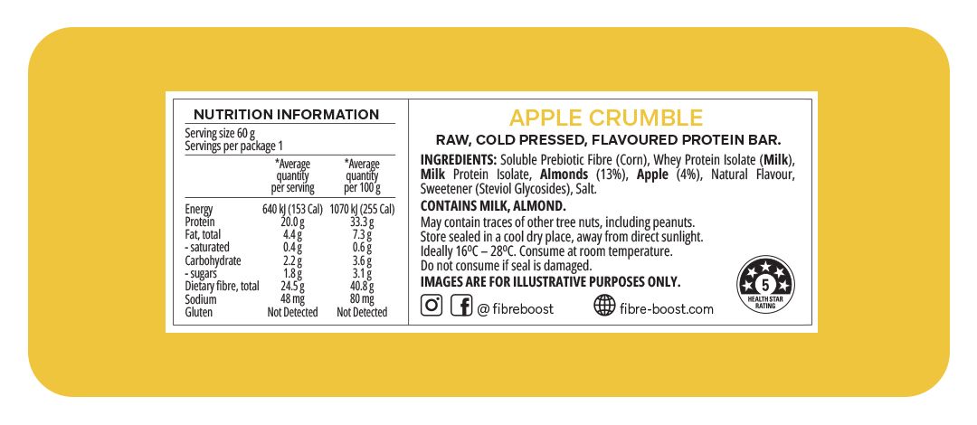 Fibre Boost Cold Pressed Protein Bar