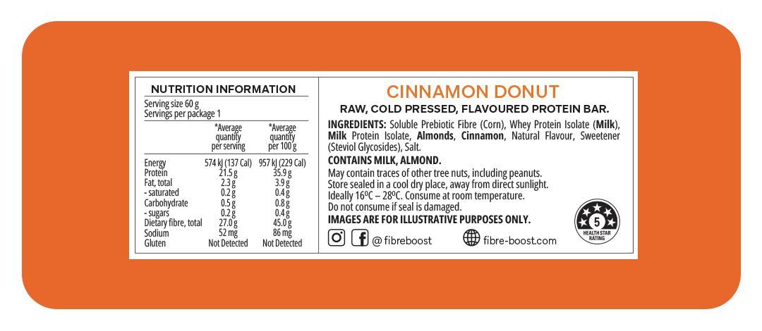 Fibre Boost Cold Pressed Protein Bar