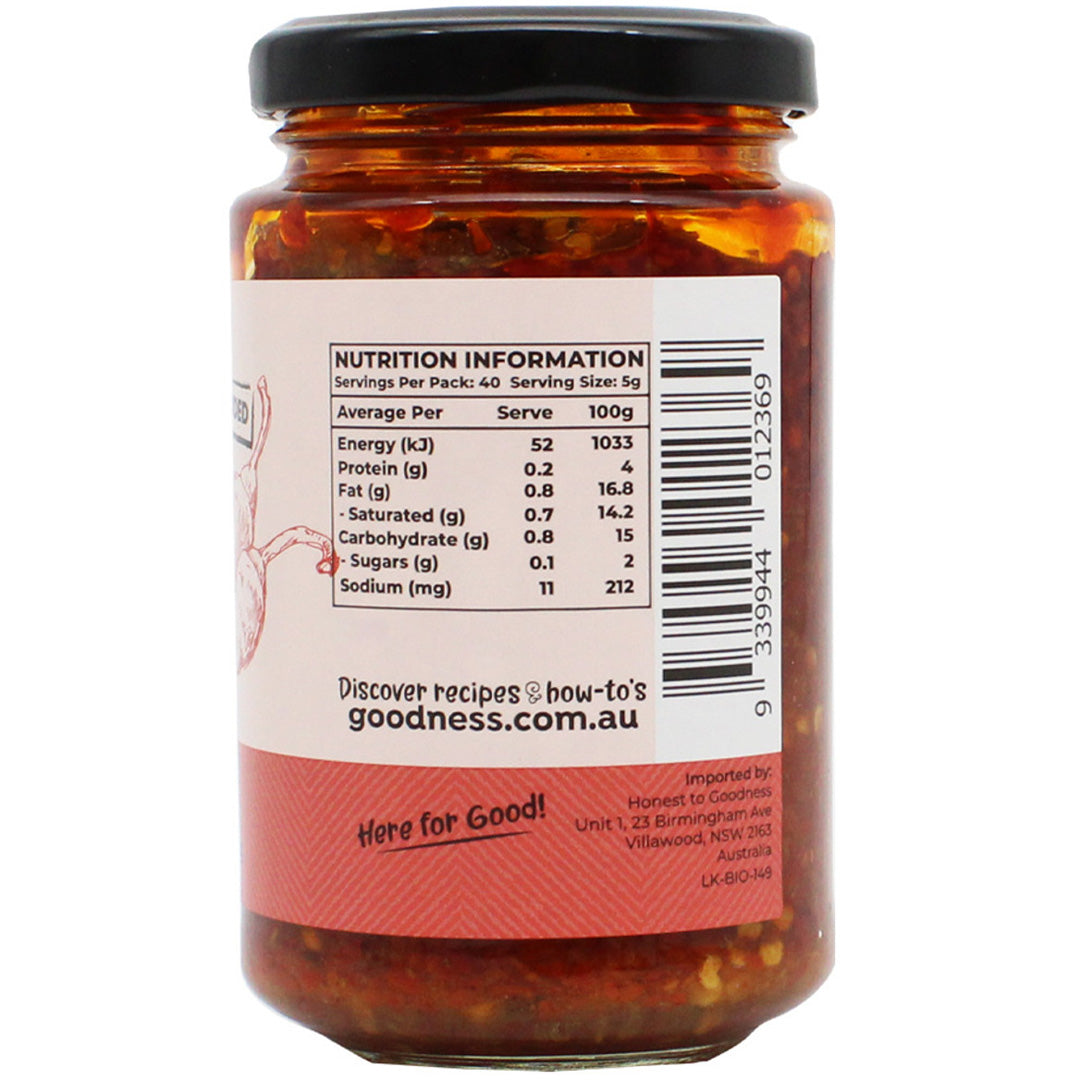 Honest to Goodness Organic Chilli Paste