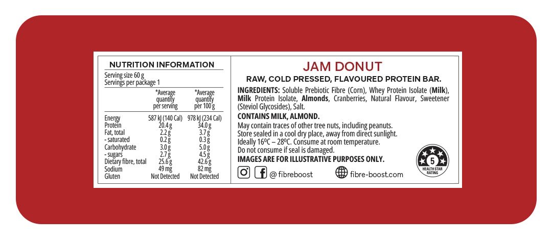 Fibre Boost Cold Pressed Protein Bar