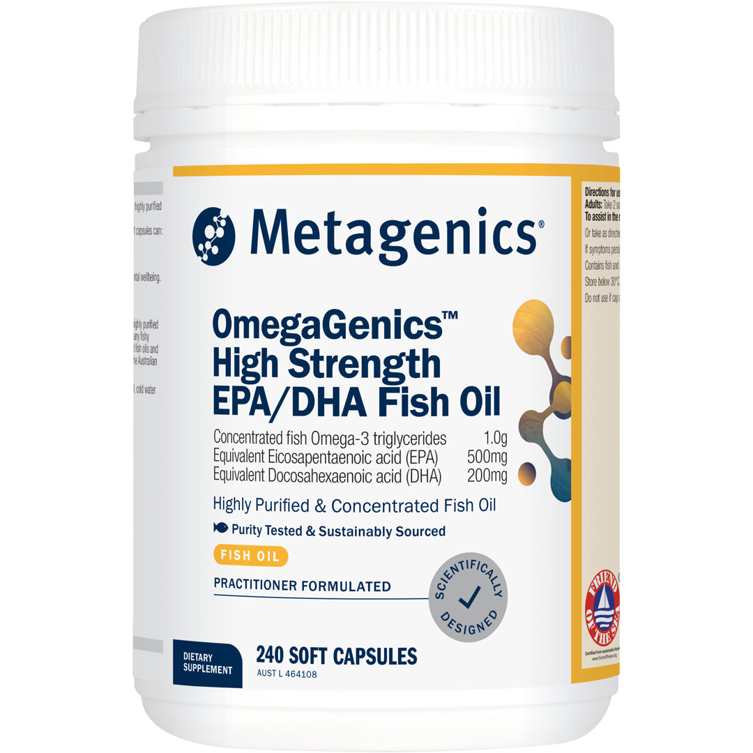 Metagenics OmegaGenics High Strength EPA DHA Fish Oil