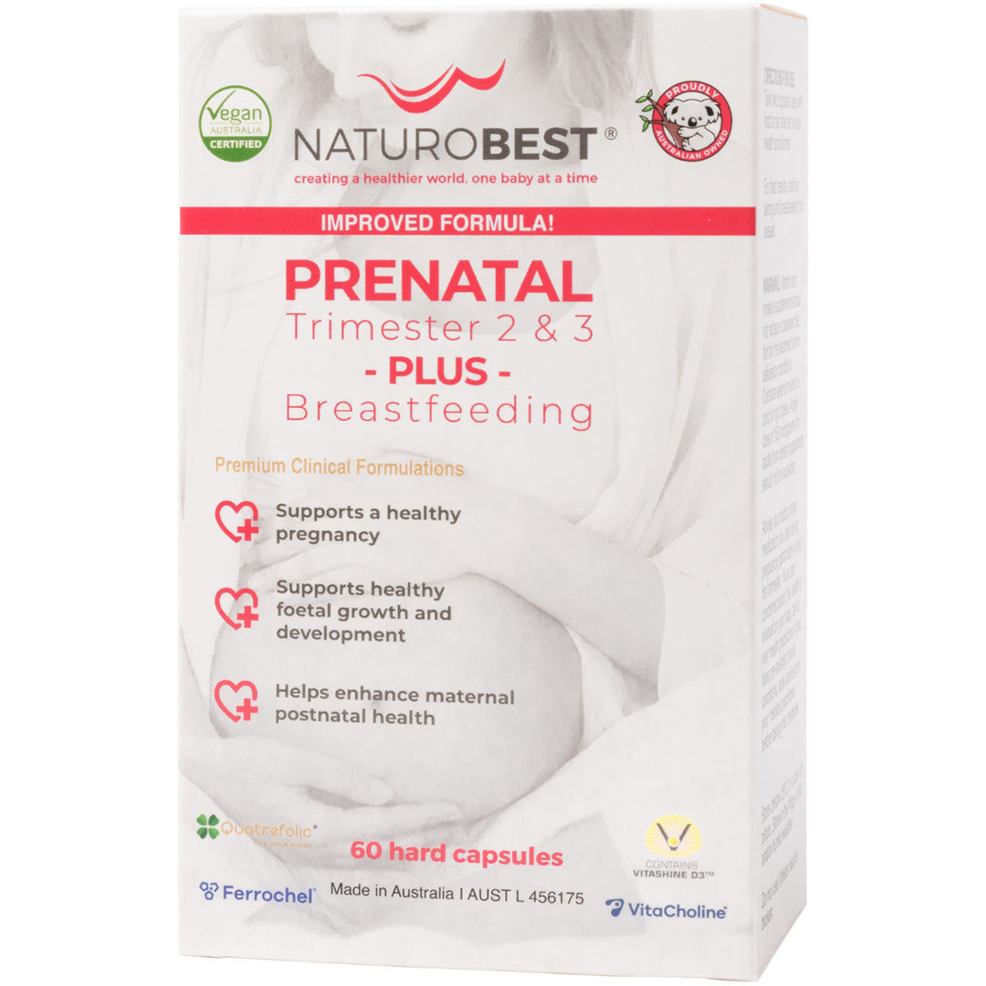 NaturoBest Prenatal Trimester 2 & 3 Plus Breastfeeding