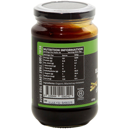 Honest to Goodness Organic Blackstrap Molasses