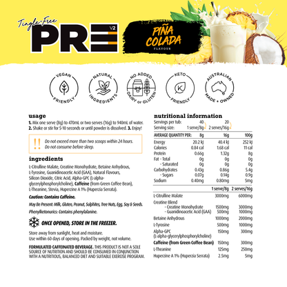 White Wolf V2 Tingle-Free PR3 Pre-Workout