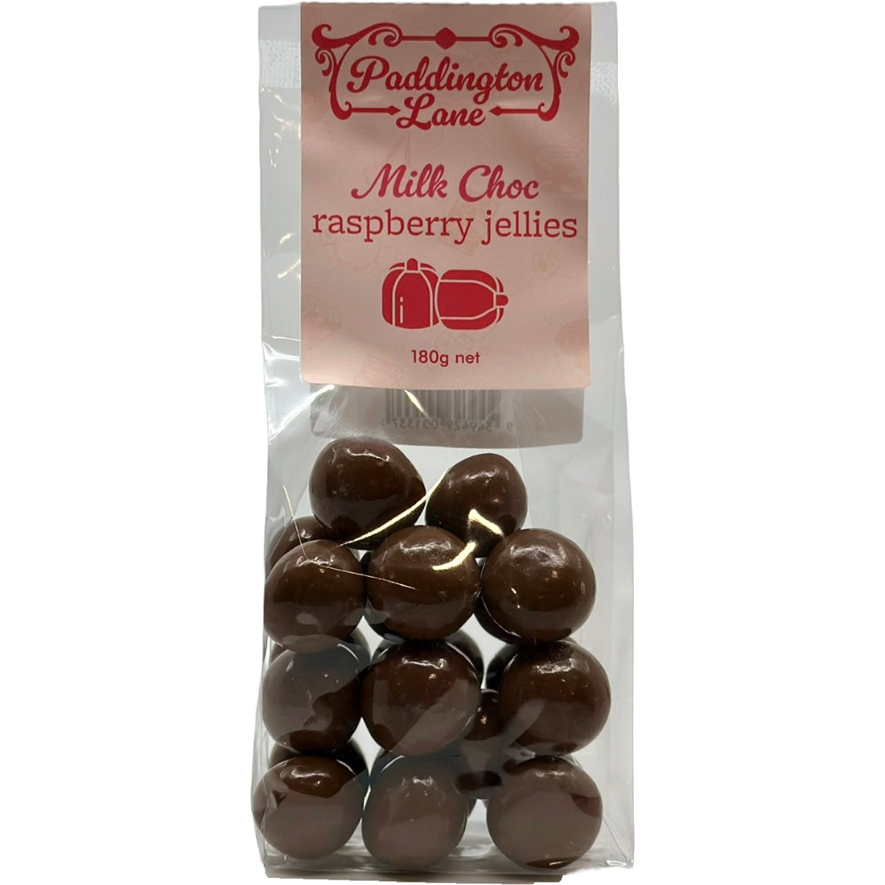 Paddington Lane Milk Choc Raspberry Jellies