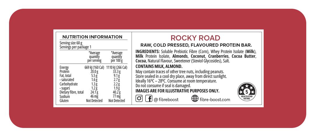 Fibre Boost Cold Pressed Protein Bar