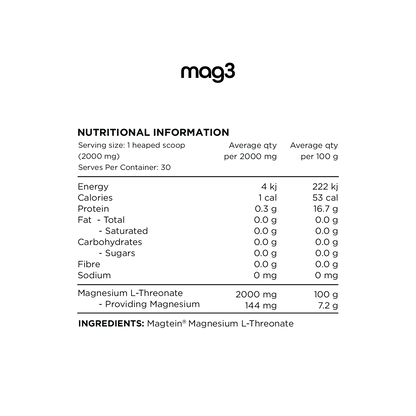 Switch Nutrition Mag3 Powder