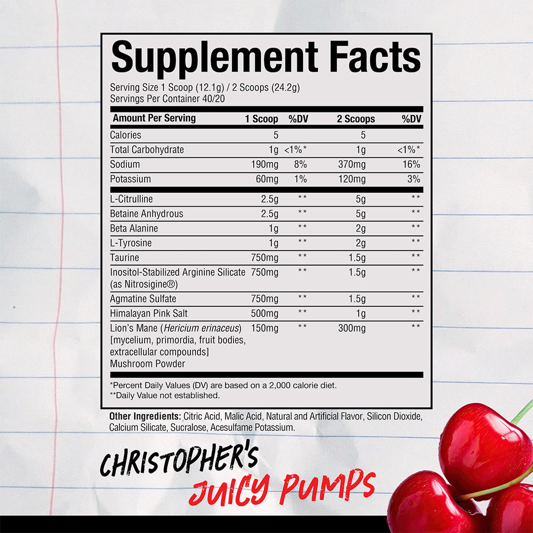 Raw Nutrition CBum Christopher's Juicy Pumps