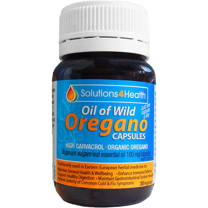 Solutions 4 Health Oil of Wild Oregano Capsules