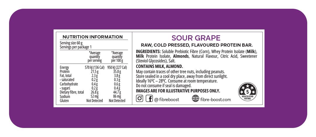 Fibre Boost Cold Pressed Protein Bar