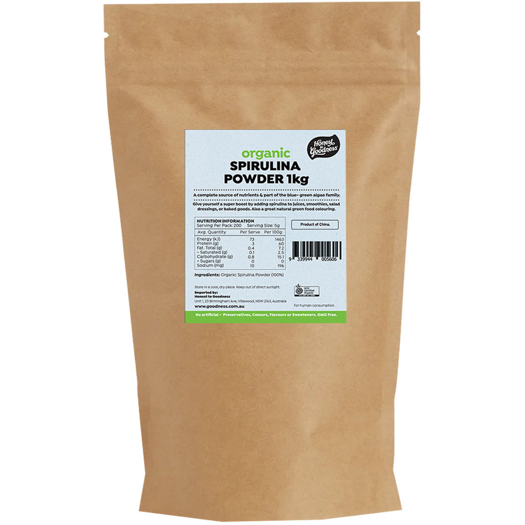 Honest to Goodness Organic Spirulina Powder