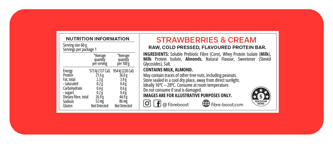 Fibre Boost Cold Pressed Protein Bar