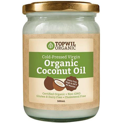 Topwil Organic Cold-Pressed Virgin Organic Coconut Oil