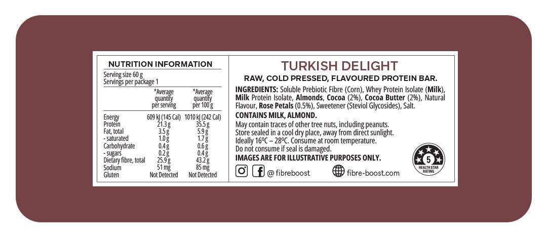 Fibre Boost Cold Pressed Protein Bar