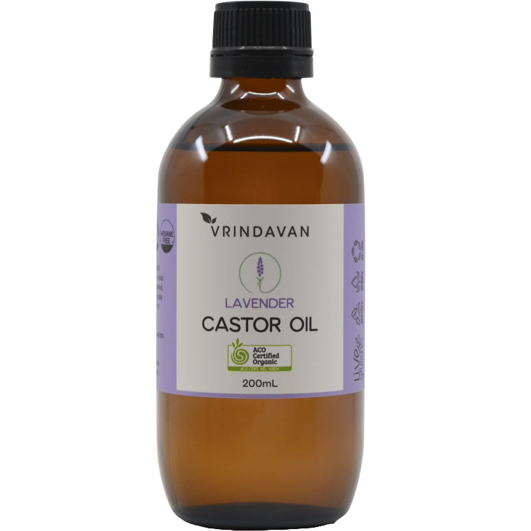 Vrindavan Certified Organic Lavender Castor Oil