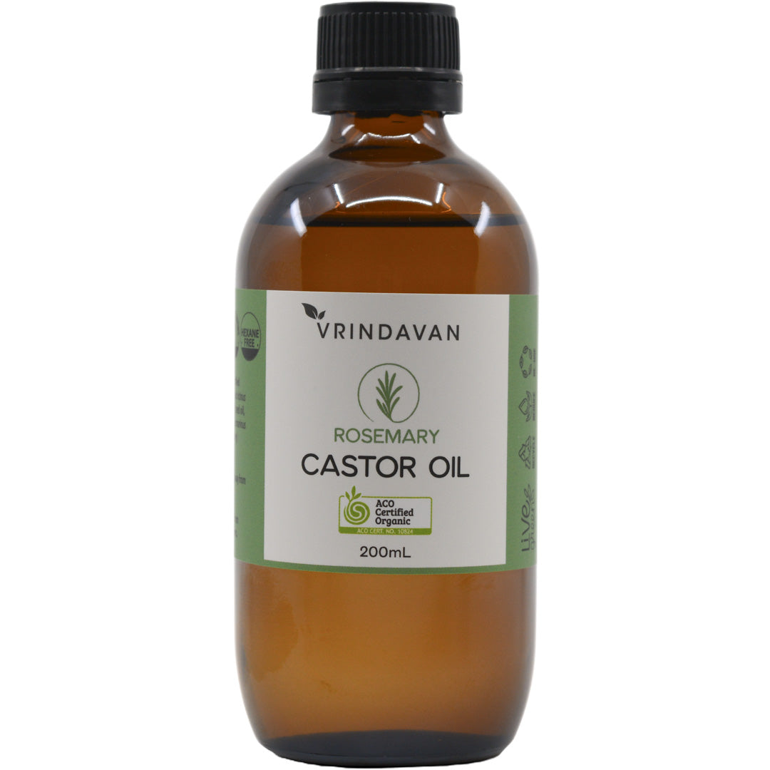 Vrindavan Certified Organic Rosemary Castor Oil