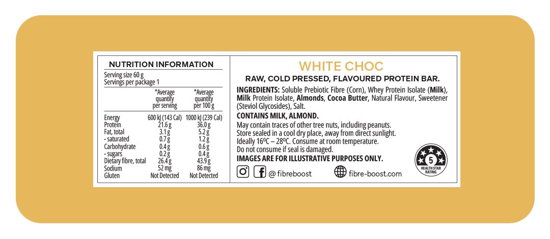 Fibre Boost Cold Pressed Protein Bar