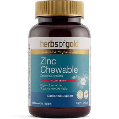 Herbs of Gold Zinc Chewable