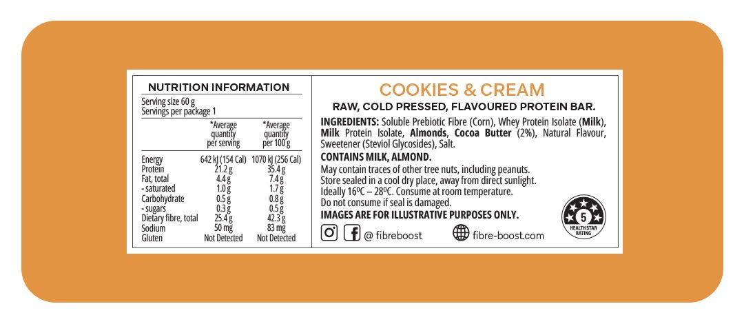 Fibre Boost Cold Pressed Protein Bar