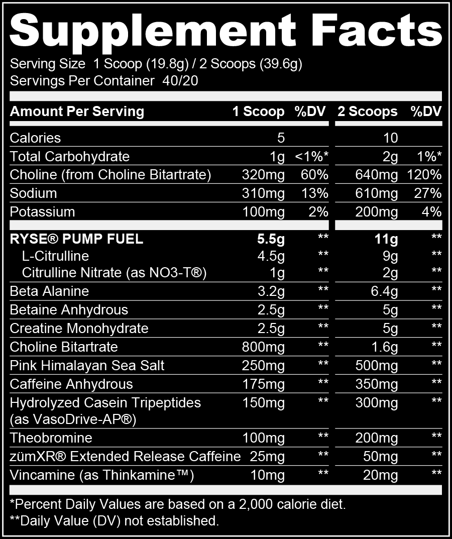 Ryse Up Supplements Godzilla Pre-Workout