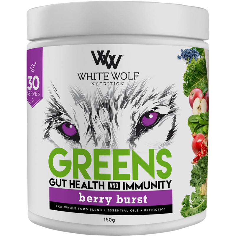 White Wolf Greens+ Gut Health And Immunity